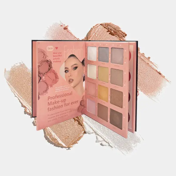 1000X1000主图-3 4-in-1 Multi-Layer Full Face & Eye Makeup Palette Book