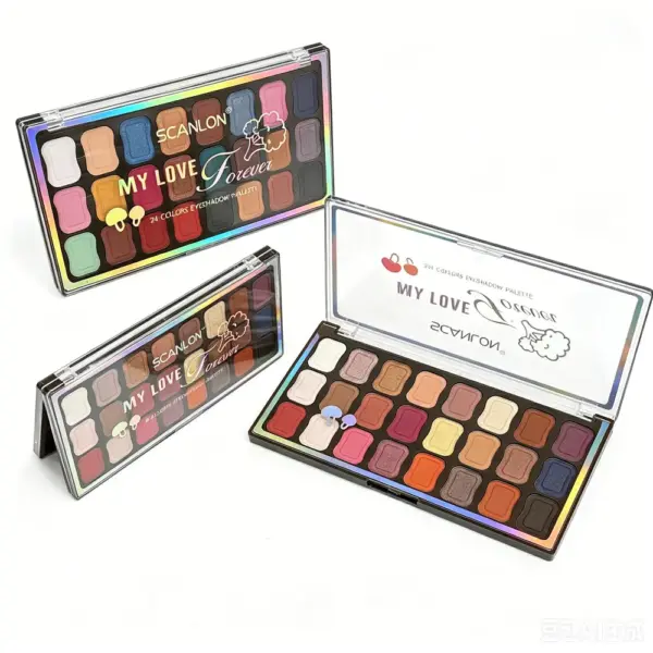 2-5 24-Color Eyeshadow Palette -Long-lasting Wear Multi-Use Powder for Eye
