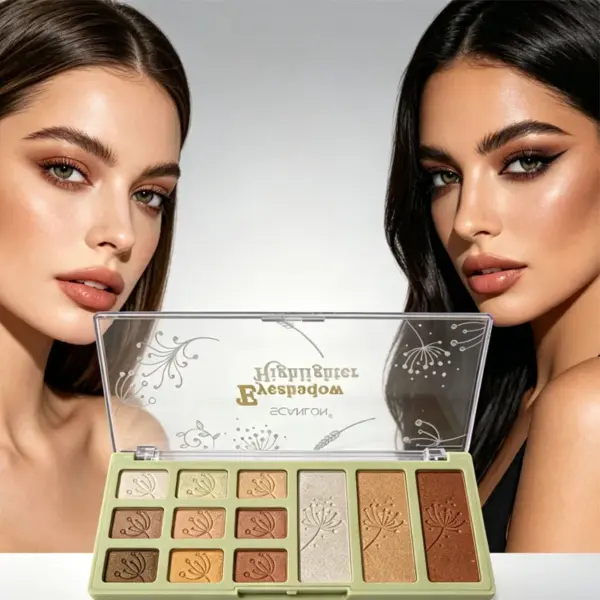4-4 Glow & Define 2-in-1 Eyeshadow Highlighter Palette