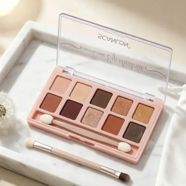 5-4 CANLON 10 Colors Matte & Shimmer Nude Eyeshadow Palette