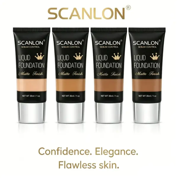 7-6 SCANLON Matte Foundation: Oil-Control & Long-Lasting 30ml