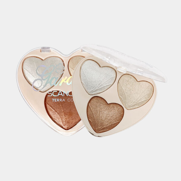 TE835主图-5 SCANLON Terra Cotta Garden 3-Color Highlighter Palette