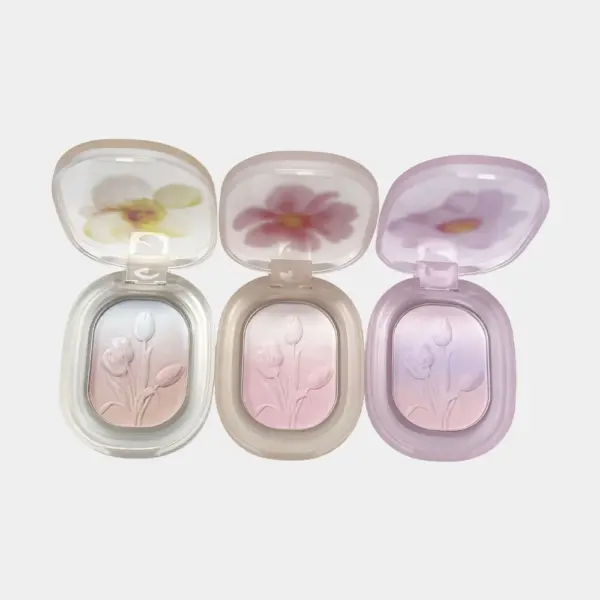 腮红主图-4 3D Tulip Embossed Gradient Powder Blush