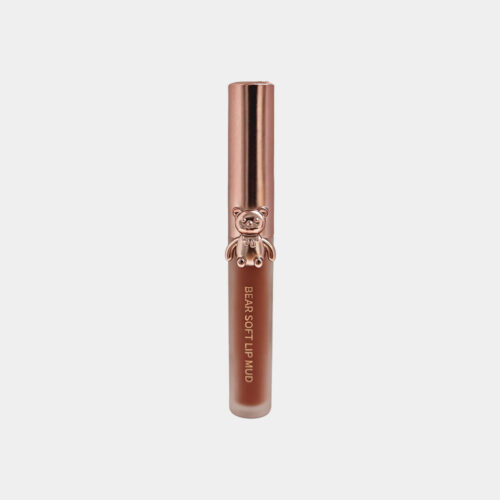 唇釉-1 Cute Bear Soft Matte Lip Mud - Long-Lasting Velvet Lip